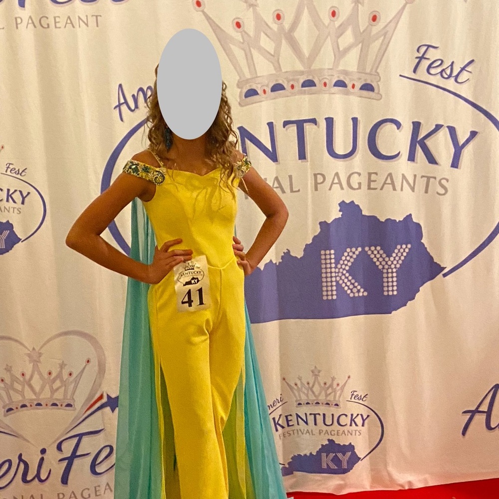 Elegant Yellow and Blue Sugar Kayne fun fashion